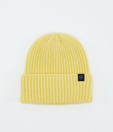 Yellow Men's Dope Chunky Beanie | AUFM3166