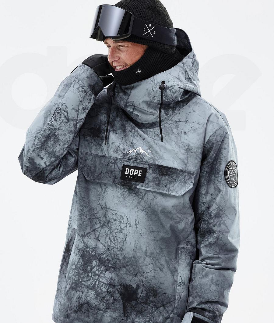 Aqua Men's Dope Blizzard Dirt Snowboard Jackets | AUWY2779