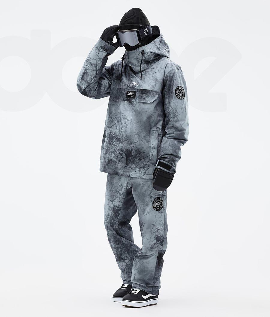 Aqua Men's Dope Blizzard Dirt Snowboard Jackets | AUWY2779