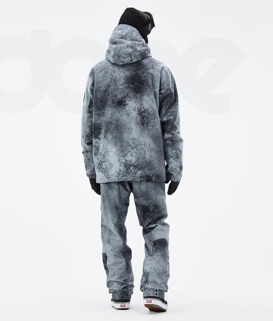 Aqua Men's Dope Blizzard Dirt Snowboard Jackets | AUWY2779