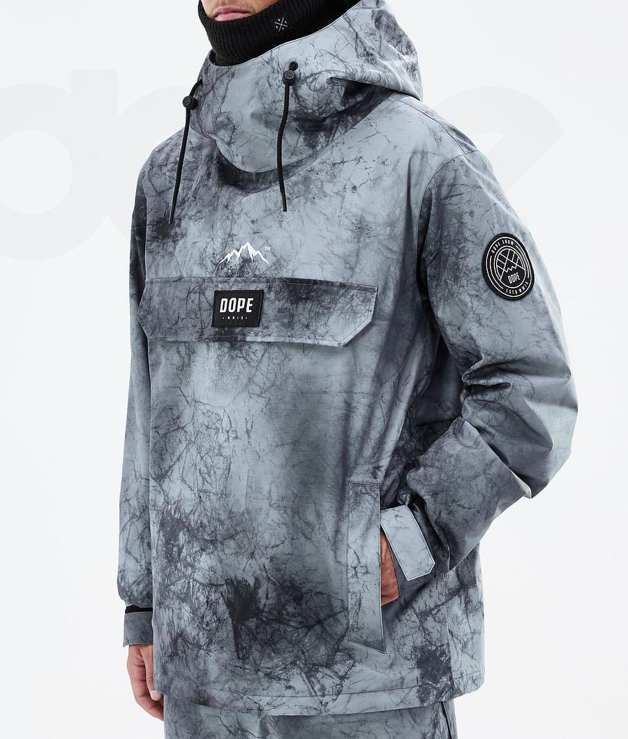 Aqua Men's Dope Blizzard Dirt Snowboard Jackets | AUWY2779