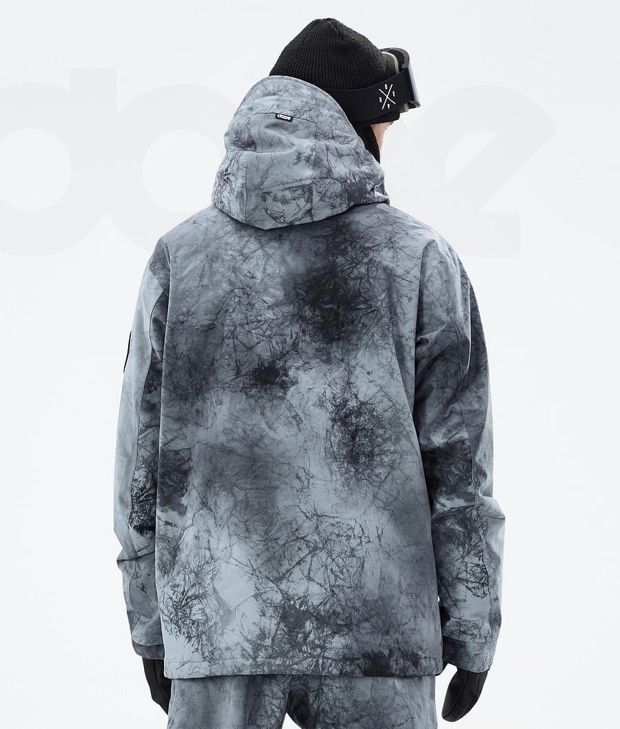 Aqua Men's Dope Blizzard Dirt Snowboard Jackets | AUWY2779