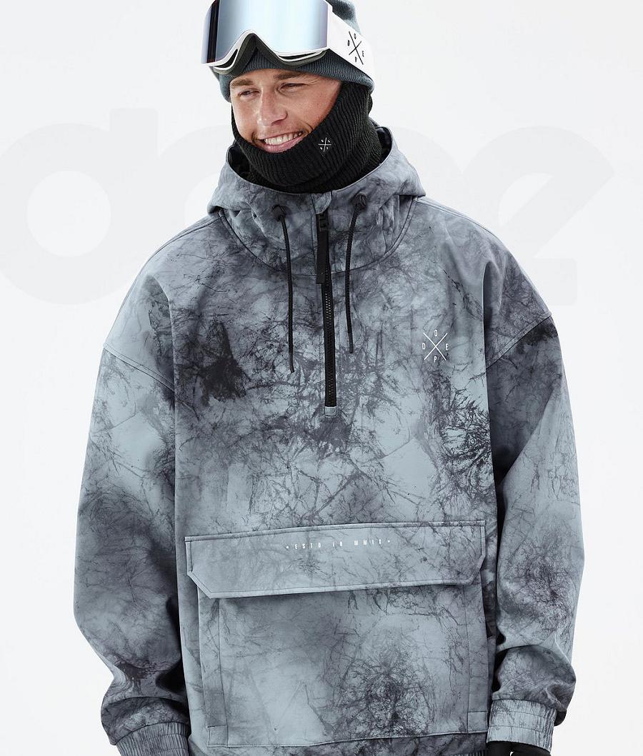 Aqua Men's Dope Cyclone Dirt Snowboard Jackets | AUUT2792