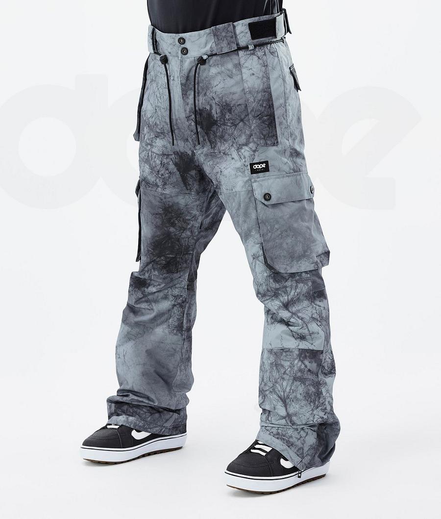 Aqua Men\'s Dope Iconic Dirt Snowboard Pants | AUZG2592