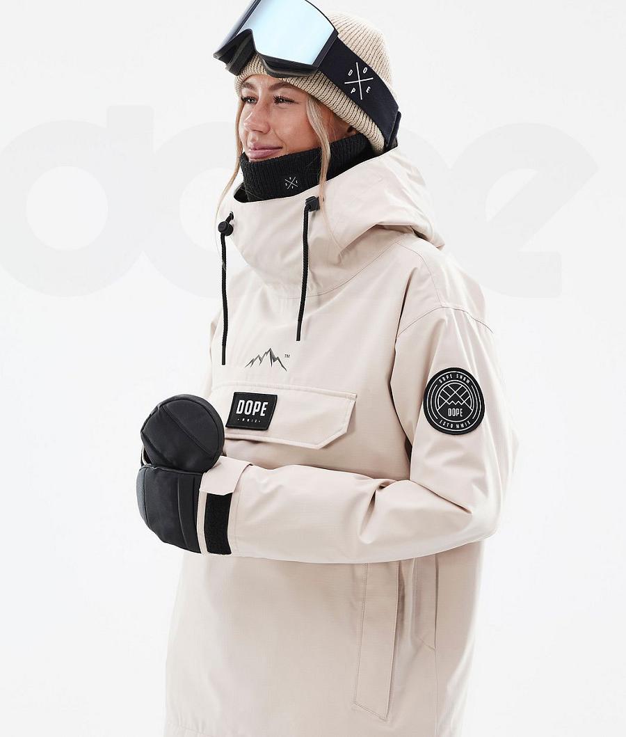 Beige Women's Dope Blizzard W Snowboard Jackets | AUJJ3454