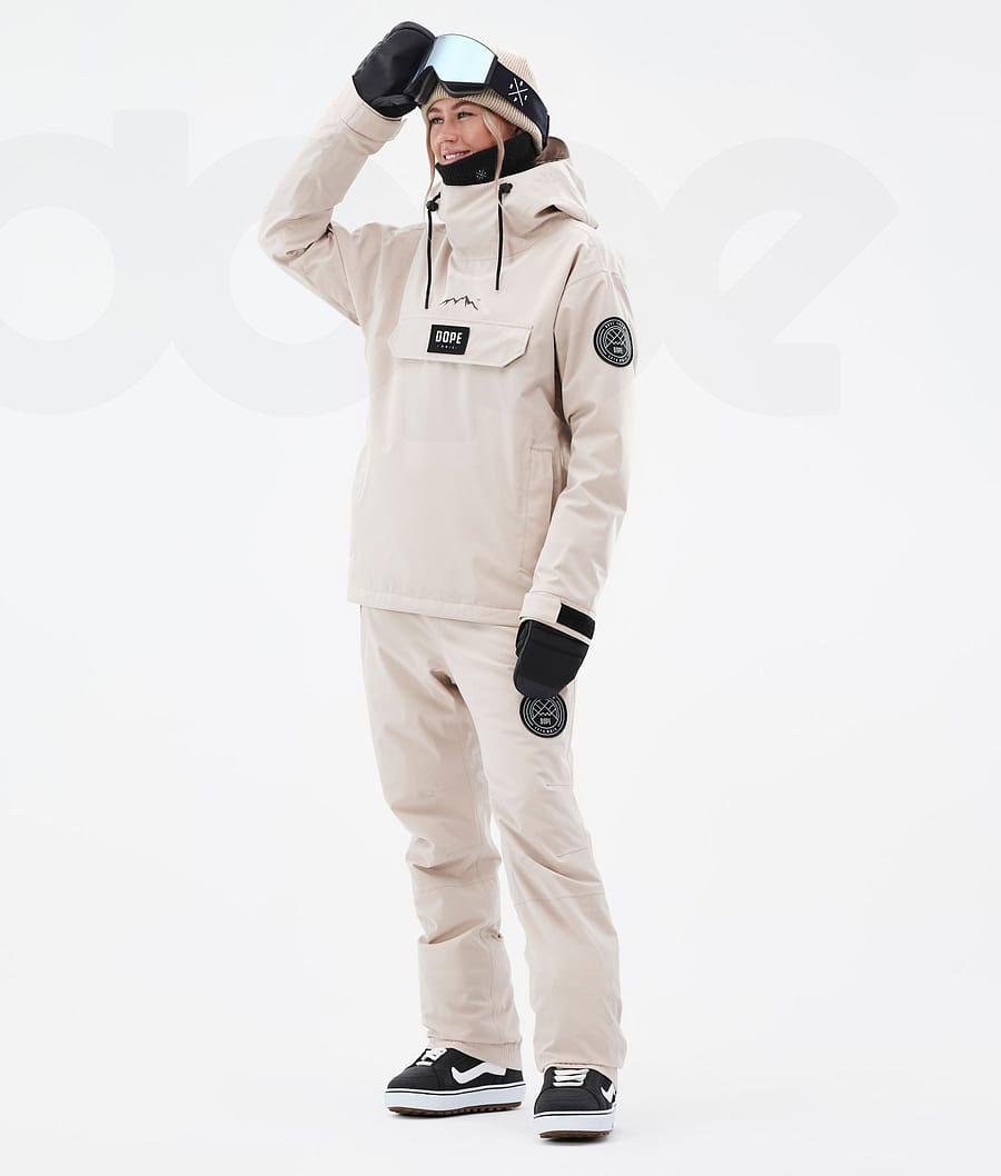 Beige Women's Dope Blizzard W Snowboard Jackets | AUJJ3454