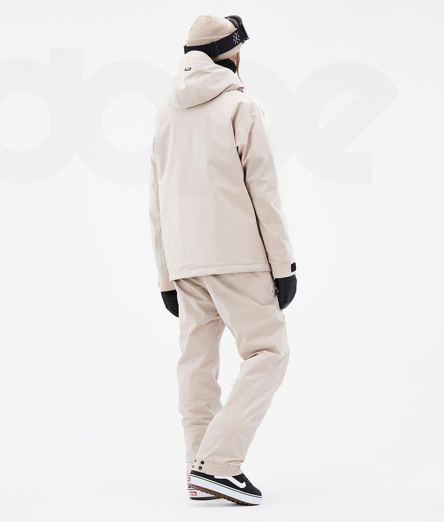 Beige Women's Dope Blizzard W Snowboard Jackets | AUJJ3454