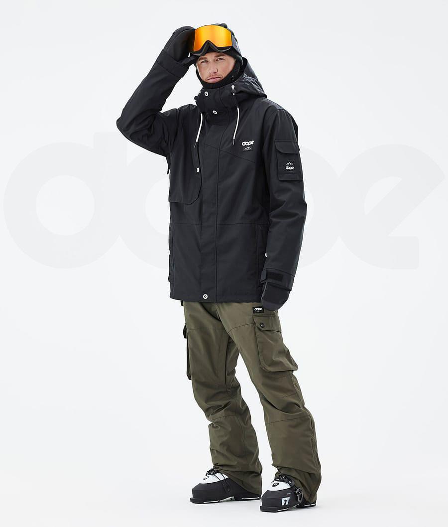 Black Men's Dope Adept Ski Jackets | AUAP2859