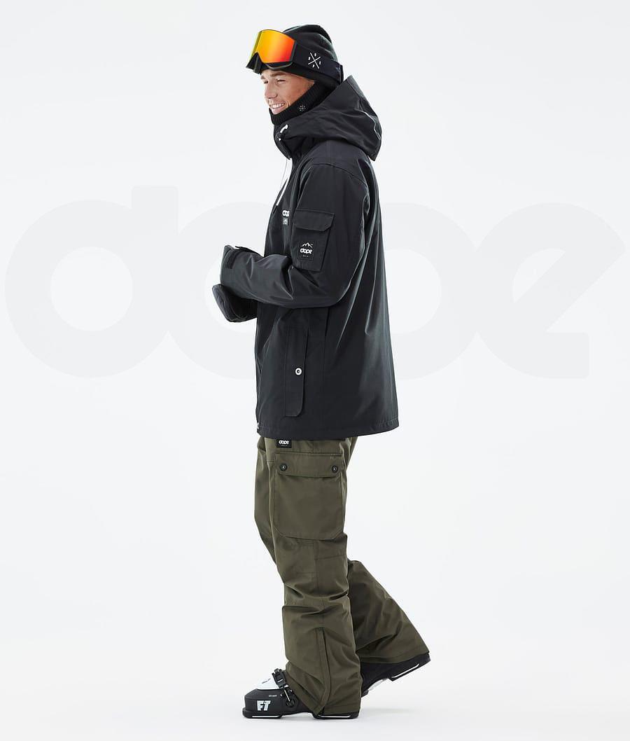 Black Men's Dope Adept Ski Jackets | AUAP2859