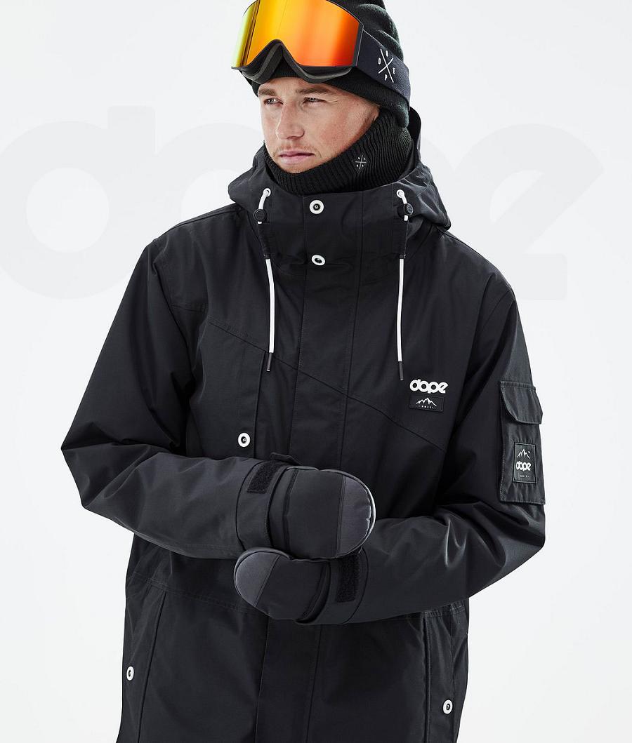 Black Men's Dope Adept Snowboard Jackets | AUFM2714