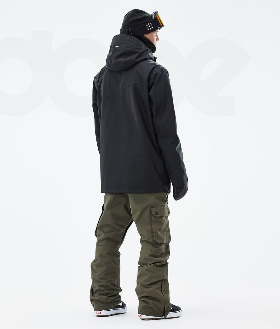 Black Men's Dope Adept Snowboard Jackets | AUFM2714