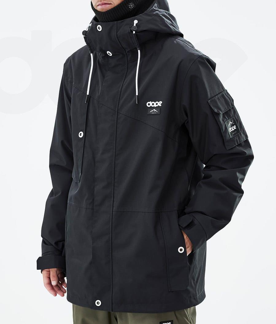 Black Men's Dope Adept Snowboard Jackets | AUFM2714