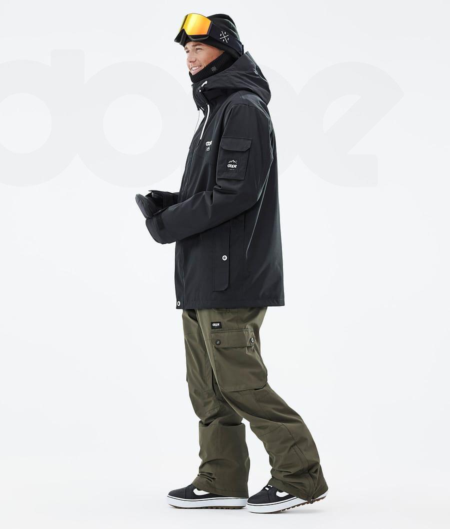 Black Men's Dope Adept Snowboard Jackets | AUFM2714