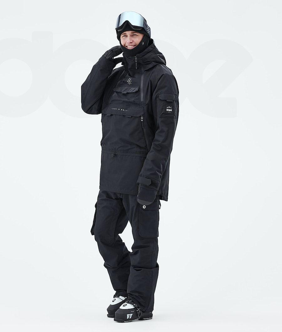 Black Men's Dope Akin 2021 Ski Jackets | AUOR2887