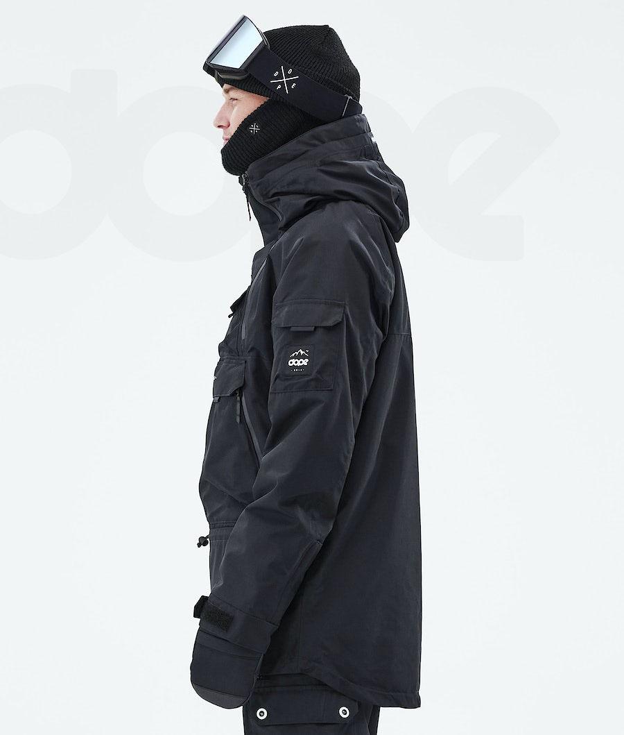 Black Men's Dope Akin 2021 Ski Jackets | AUOR2887