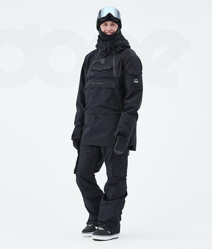 Black Men's Dope Akin 2021 Snowboard Jackets | AUUT2747