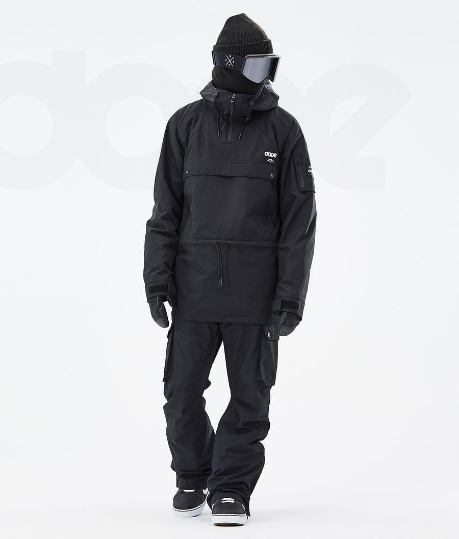 Black Men's Dope Annok 2020 Snowboard Jackets | AUMA2754