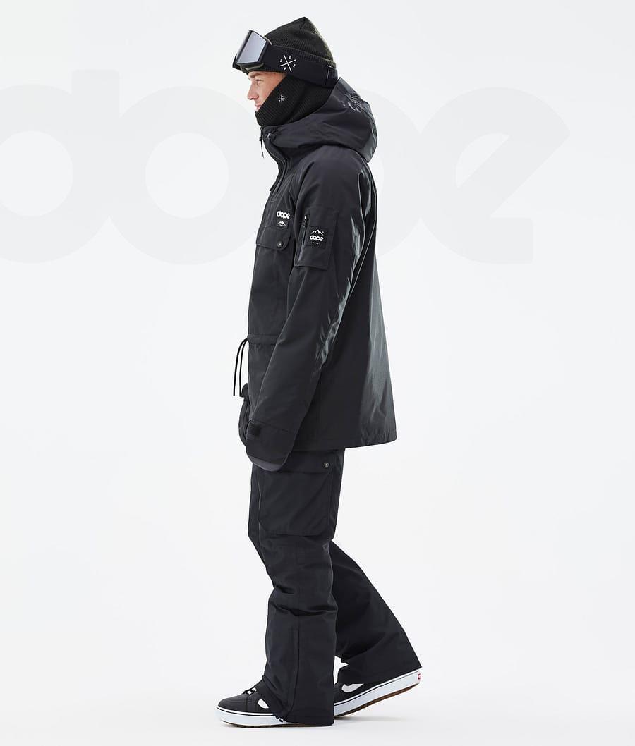 Black Men's Dope Annok 2020 Snowboard Jackets | AUMA2754