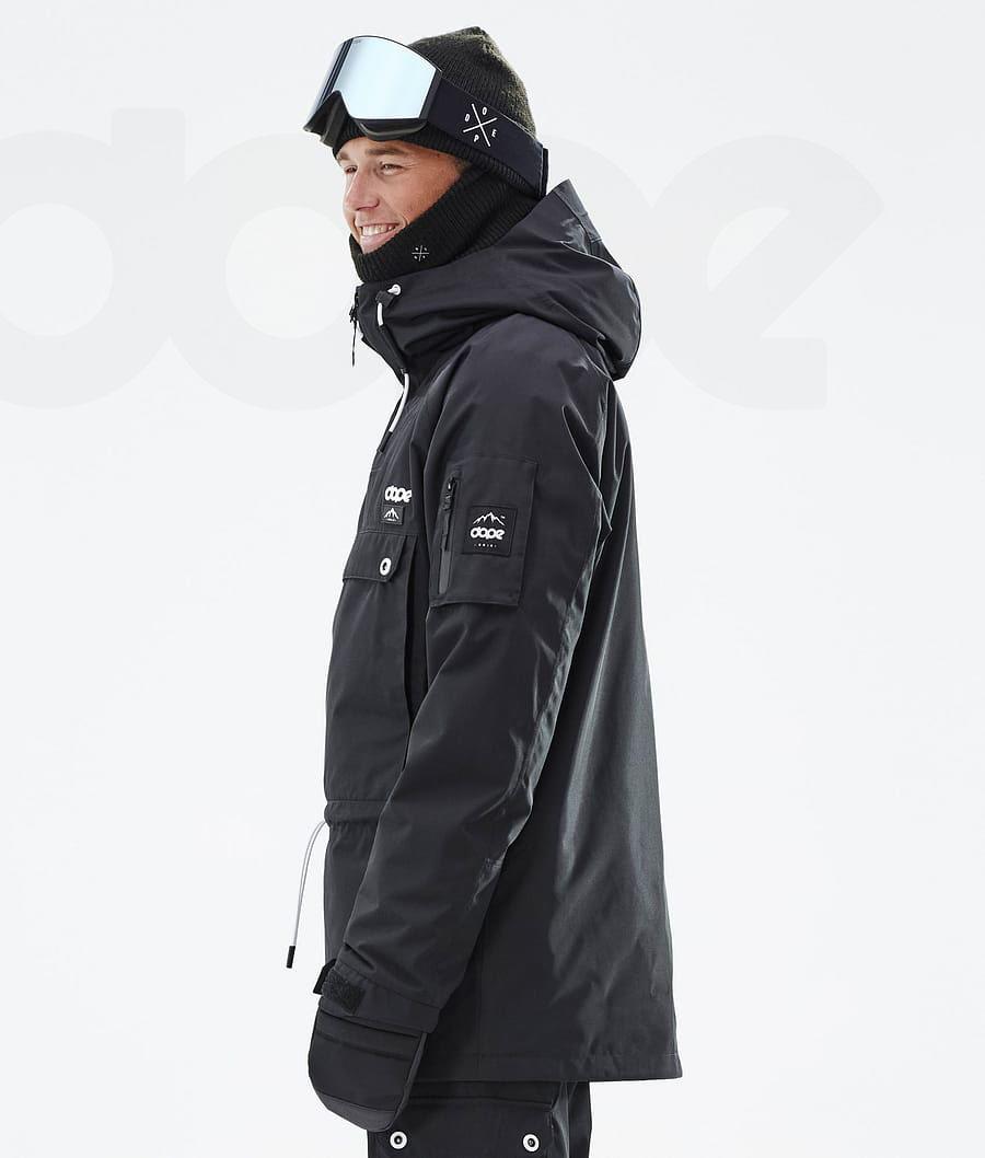 Black Men's Dope Annok Snowboard Jackets | AUEX2751