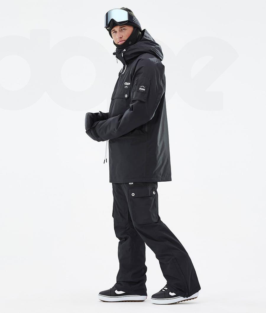 Black Men's Dope Annok Snowboard Jackets | AUEX2751