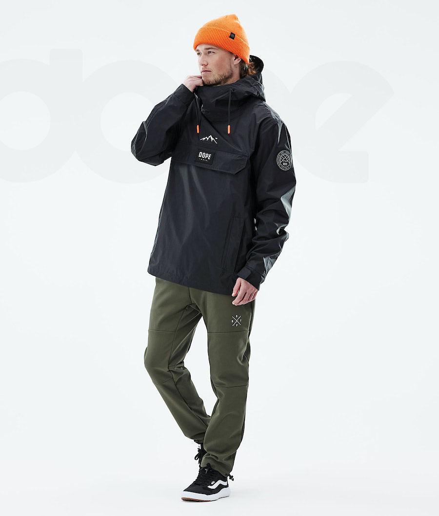 Black Men's Dope Blizzard Light Outdoor Jackets | AULH2690