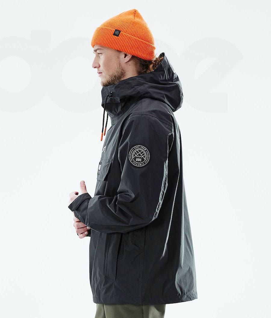 Black Men's Dope Blizzard Light Outdoor Jackets | AULH2690