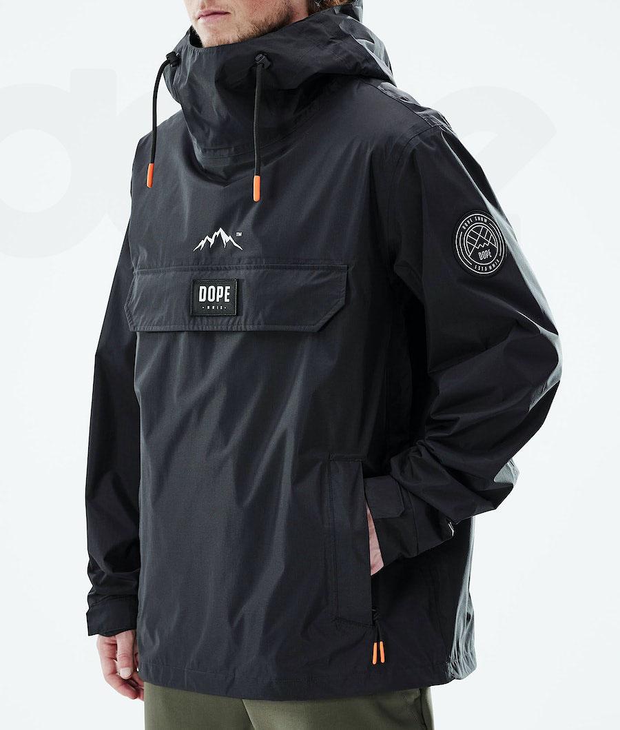 Black Men's Dope Blizzard Light Outdoor Jackets | AULH2690