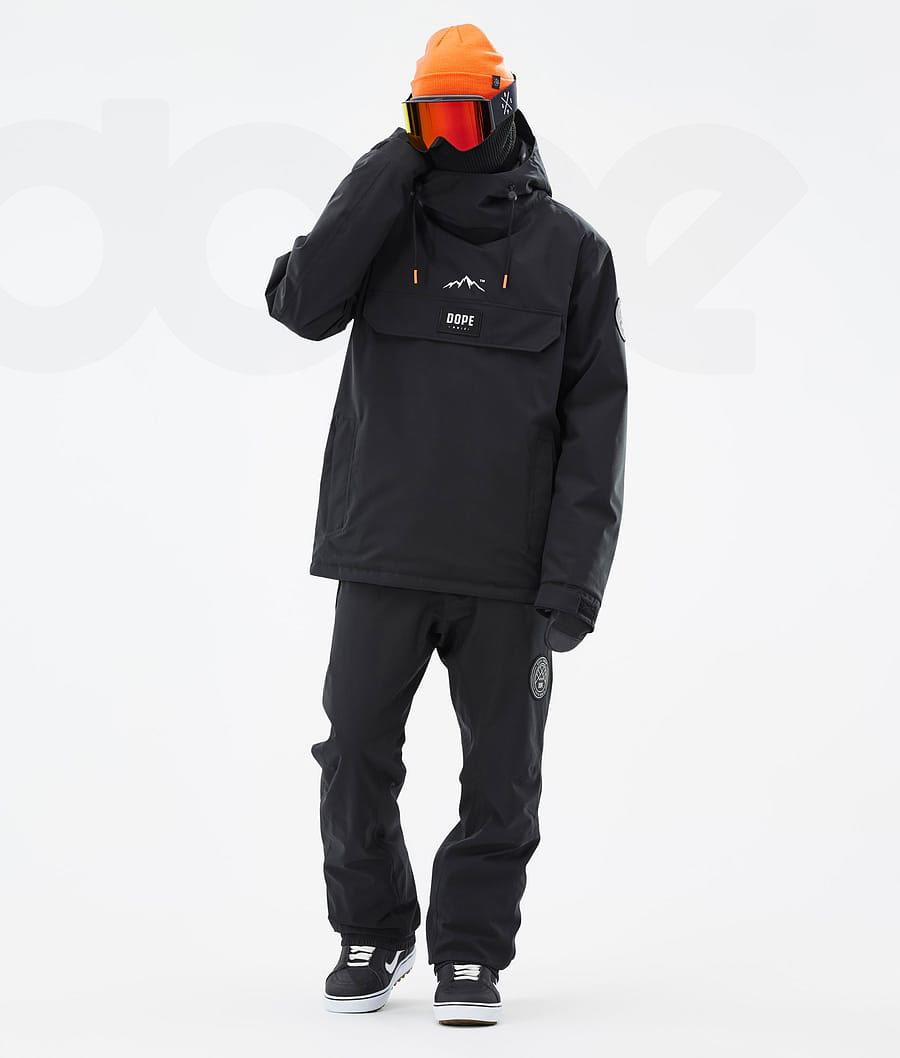 Black Men's Dope Blizzard Snowboard Jackets | AUYU2775