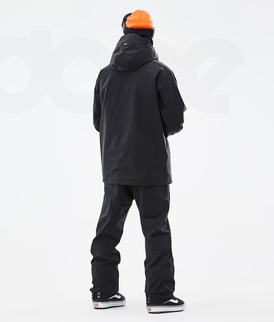 Black Men's Dope Blizzard Snowboard Jackets | AUYU2775