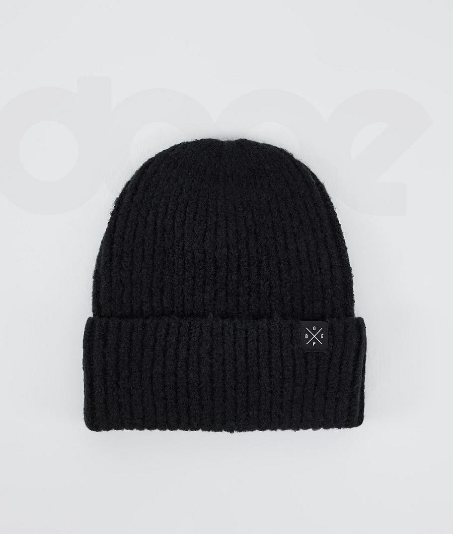 Black Men\'s Dope Chunky Beanie | AUAP3169