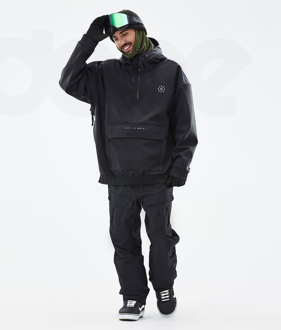 Black Men's Dope Cyclone Snowboard Jackets | AUIS2791