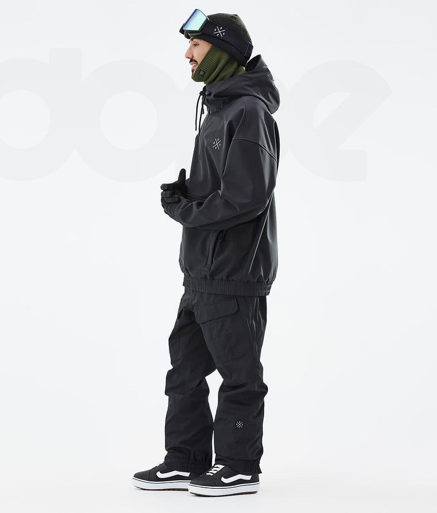 Black Men's Dope Cyclone Snowboard Jackets | AUIS2791