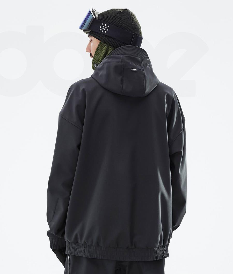 Black Men's Dope Cyclone Snowboard Jackets | AUIS2791