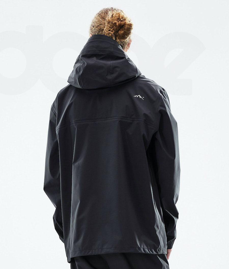 Black Men's Dope Downpour Outdoor Jackets | AUFM2696