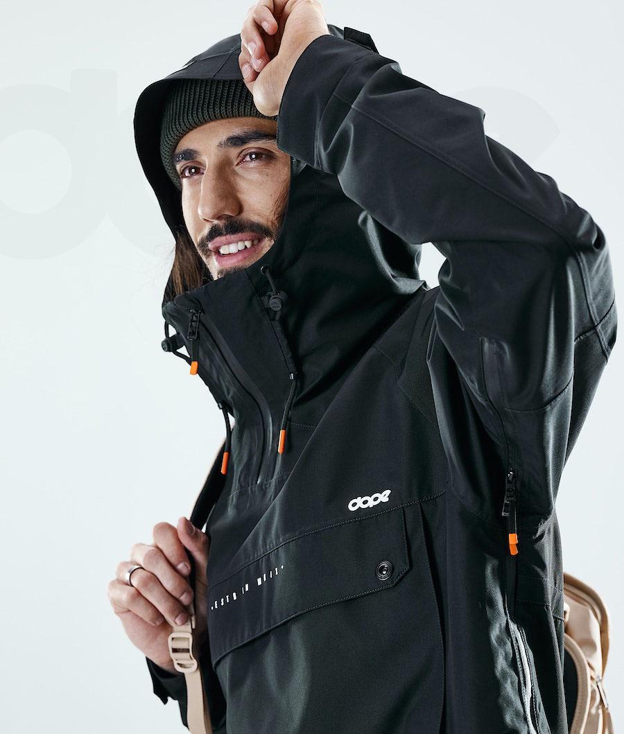 Black Men's Dope Hiker Outdoor Jackets | AUAP2699