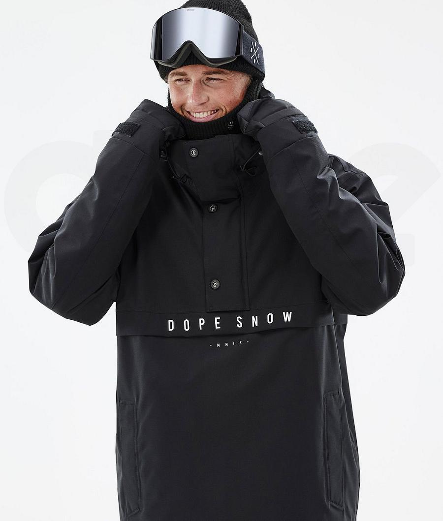 Black Men's Dope Legacy Ski Jackets | AUOR2932