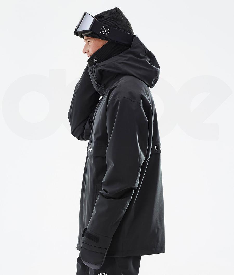 Black Men's Dope Legacy Ski Jackets | AUOR2932