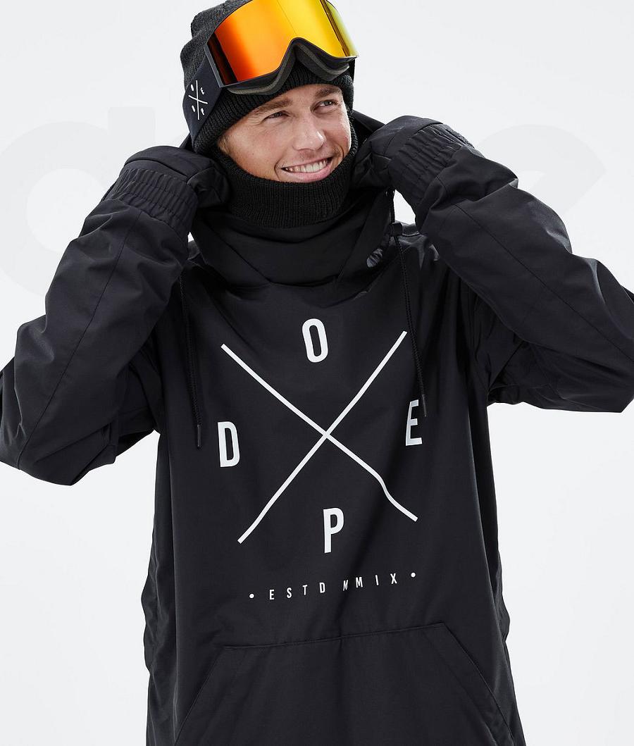 Black Men's Dope Migoo 2X-Up Snowboard Jackets | AULH2806