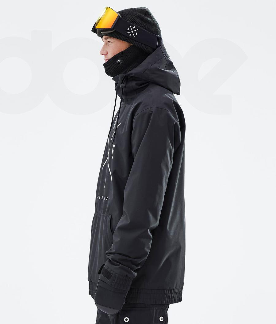 Black Men's Dope Migoo 2X-Up Snowboard Jackets | AULH2806