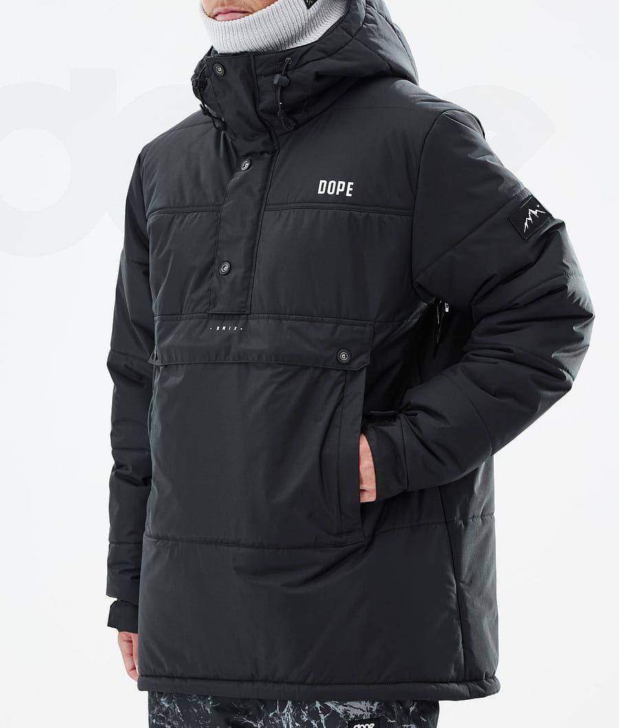 Black Men's Dope Puffer Snowboard Jackets | AUFM2811