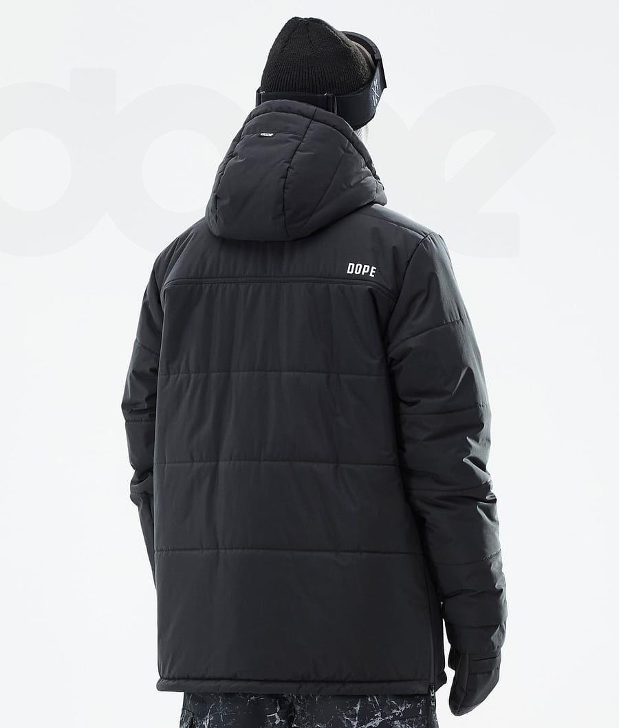 Black Men's Dope Puffer Snowboard Jackets | AUFM2811