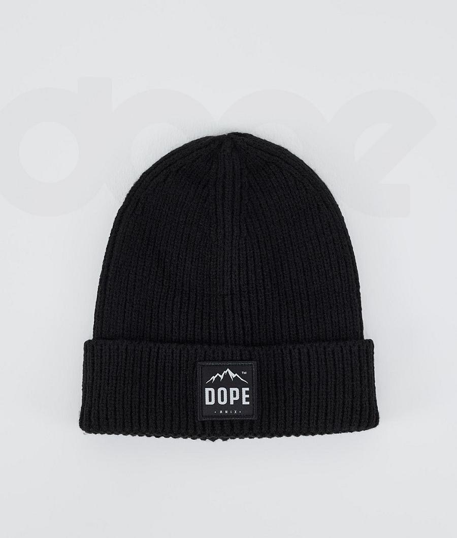 Black Men\'s Dope Ribbed Paradise Beanie | AUYU3201