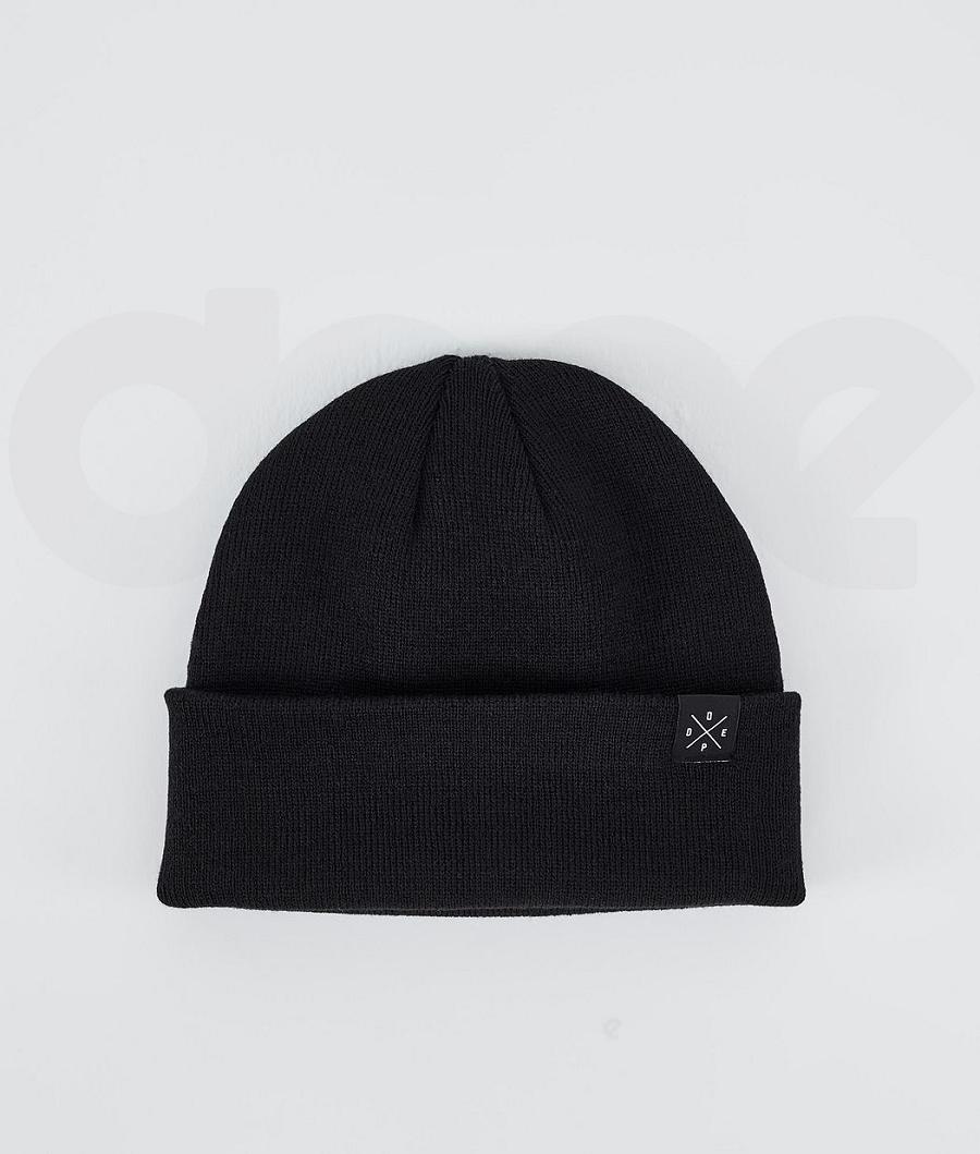 Black Men\'s Dope Solitude Beanie | AURW3203