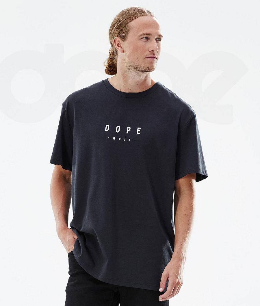 Black Men's Dope Standard Peak T Shirts | AURW2990