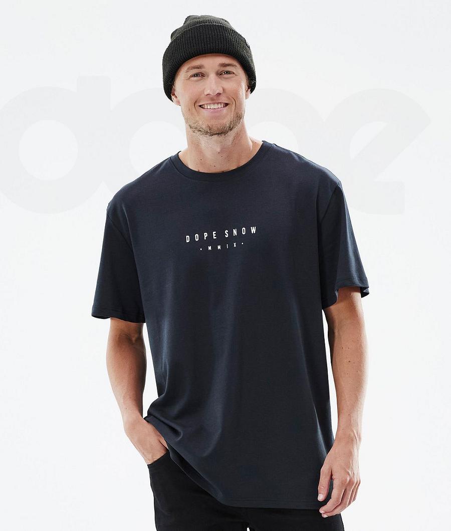 Black Men's Dope Standard Range T Shirts | AUMA2994