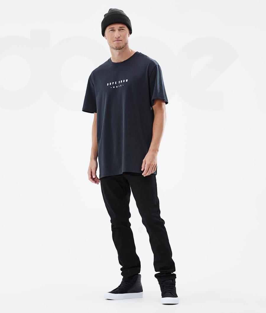 Black Men's Dope Standard Range T Shirts | AUMA2994