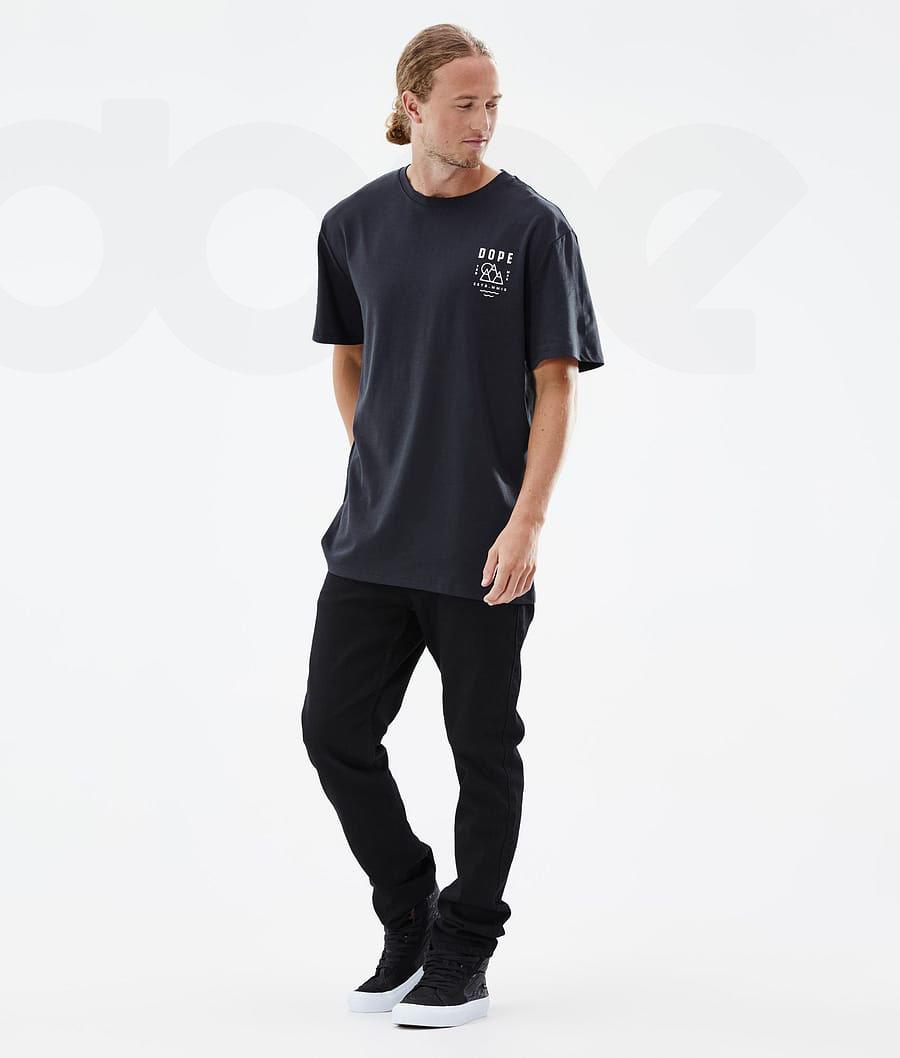 Black Men's Dope Standard Summit T Shirts | AUFM2998