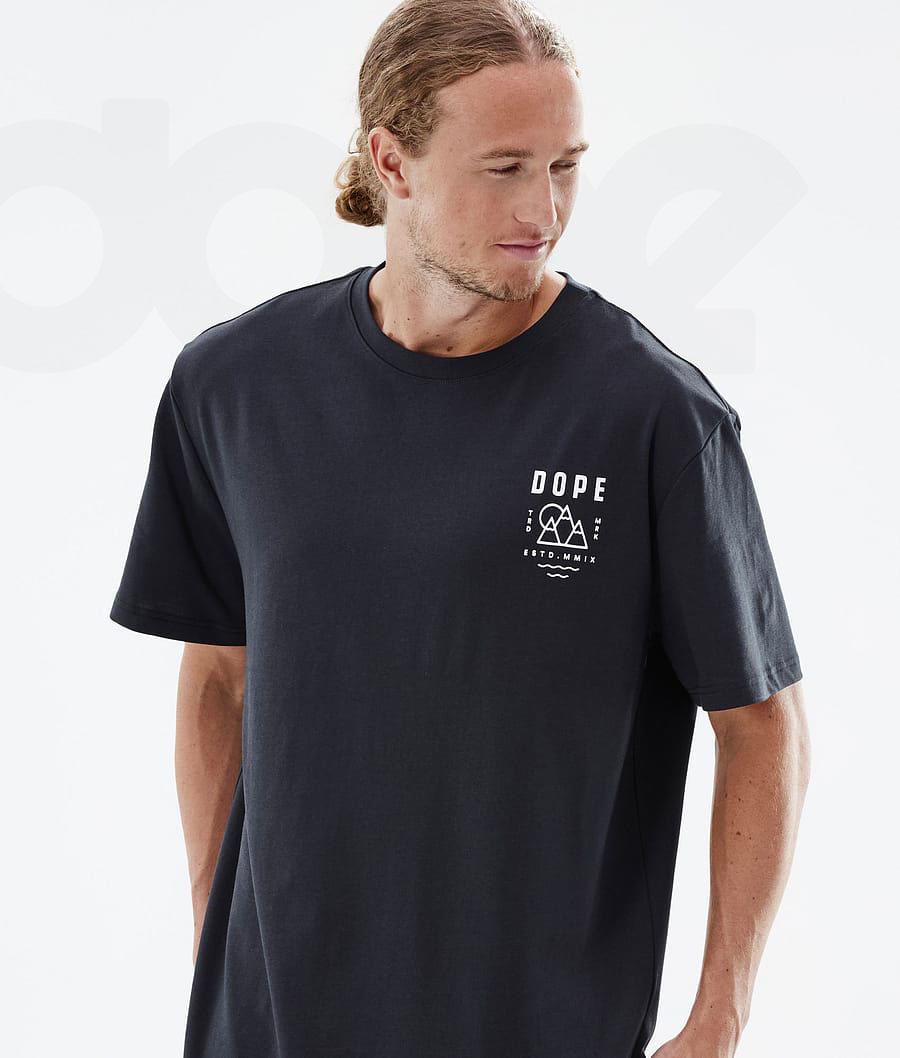 Black Men's Dope Standard Summit T Shirts | AUFM2998