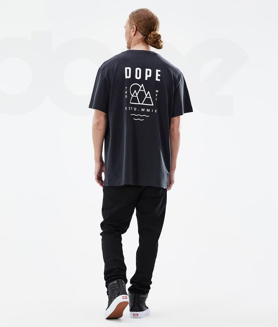 Black Men's Dope Standard Summit T Shirts | AUFM2998