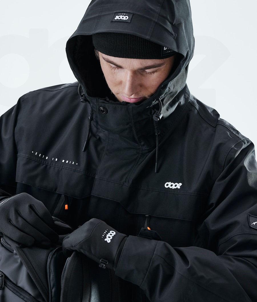 Black Men's Dope Trekker Outdoor Jackets | AUHK2712